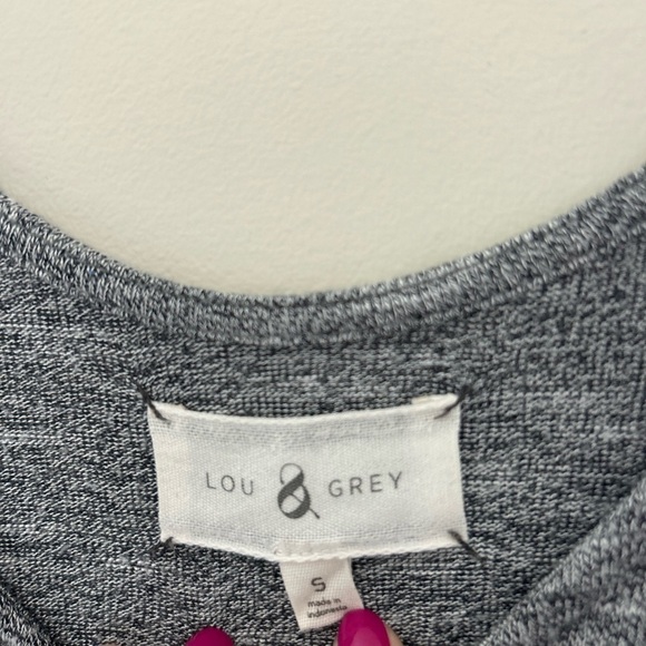 Lou & Grey Marled Gray Soft Romper Sz S - Picture 7 of 8